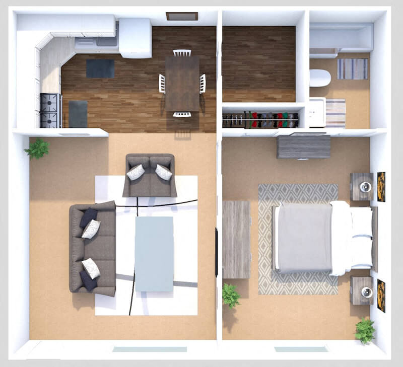 The Hickory floor plan